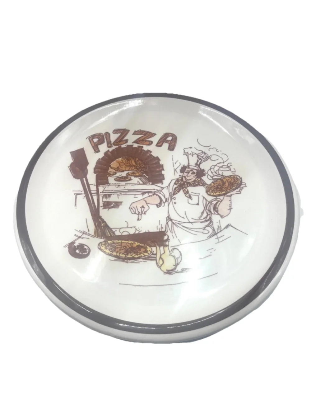 Vintage Pizza Plate Made In Italy Nicola International Chef 11 1/4” Ceramic Dish